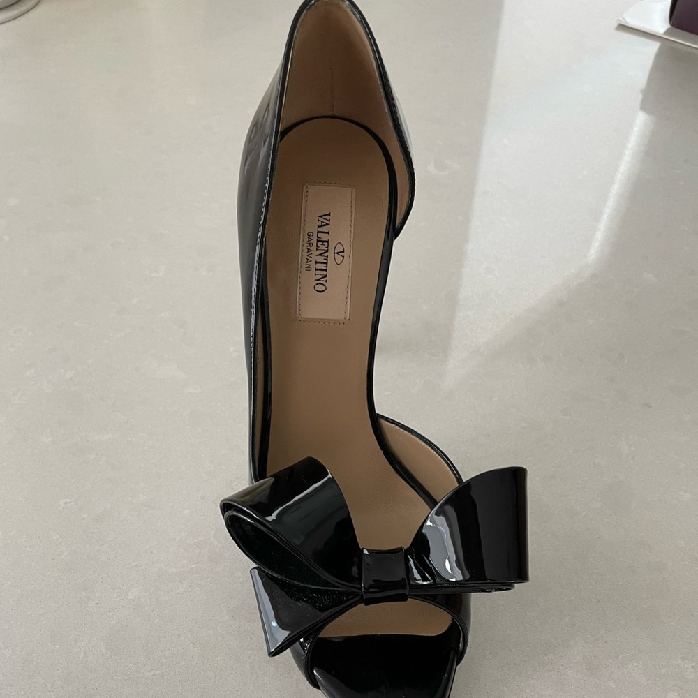 Valentino open toe and side pumps